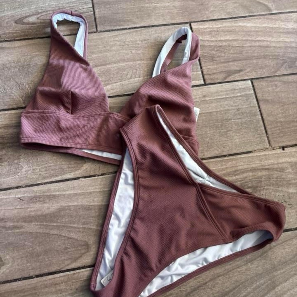 Cupshe Dusty Rose Bikini Set
